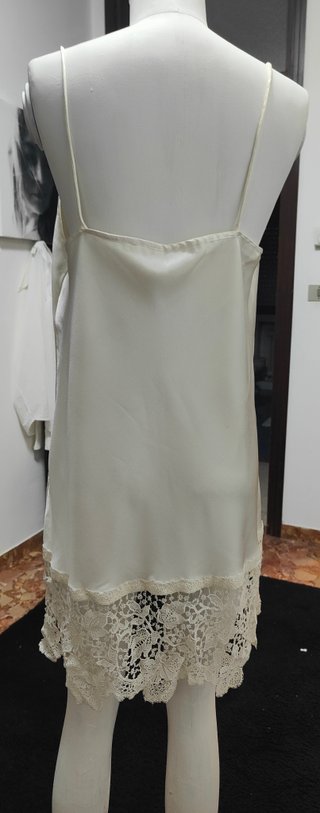 Sottoveste Drusi avorio con pizzo