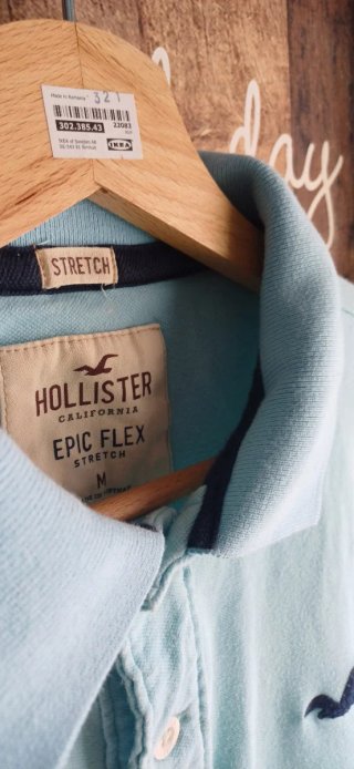 Polo Hollister color verde azulado