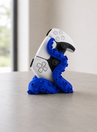 Soporte Mando PS5 Tentáculo Azul Nuevo