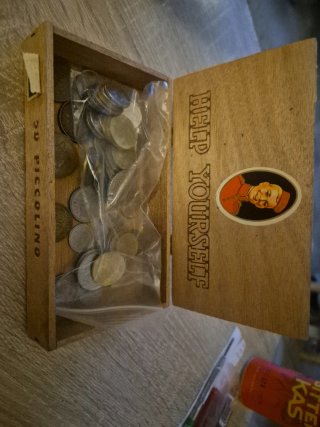 Caja de puros antigua de madera