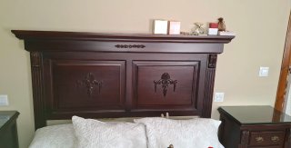 Dormitorio de madera maciza