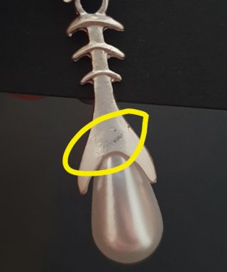 Pendientes esqueleto pez plata