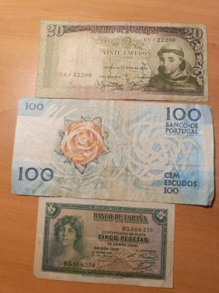 Lote 11 Billetes Antiguos España y América S.XX