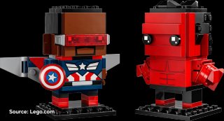 LEGO 40668 Captain America & Red Hulk (BrickHeadz)