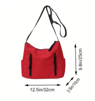 Bolso de hombro rojo