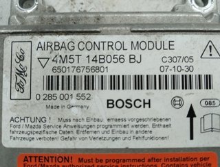 4m5t14b056bj centralita airbag ford focus 394943