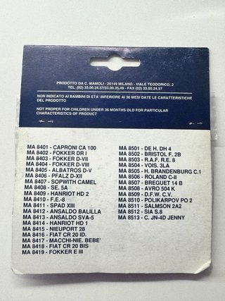 RARISSIMA Collezione 24 Kit Mamoli Vintage 1:124