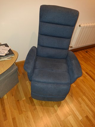 Sillón Relax Giratorio Extensible Azul