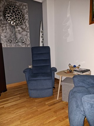 Sillón Relax Giratorio Extensible Azul