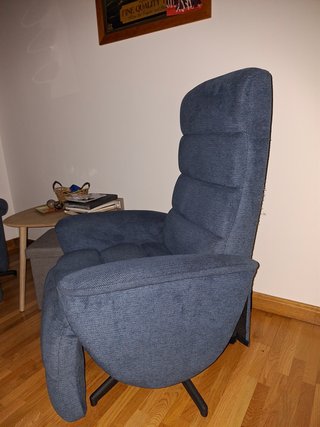 Sillón Relax Giratorio Extensible Azul