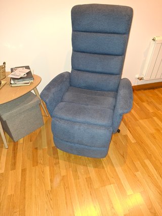 Sillón Relax Giratorio Extensible Azul