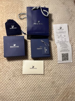 Orecchini Swarovski Cigno Donna Argento
