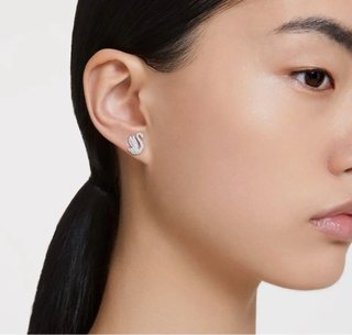 Orecchini Swarovski Cigno Donna Argento