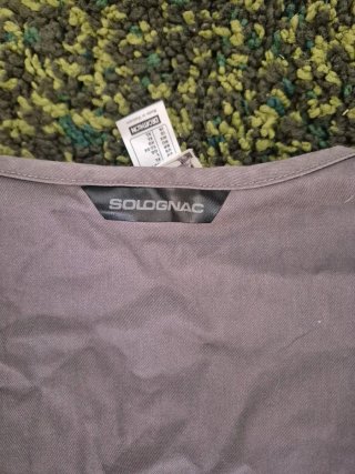 Chaleco de caza Solognac Talla XL Negro/Gris