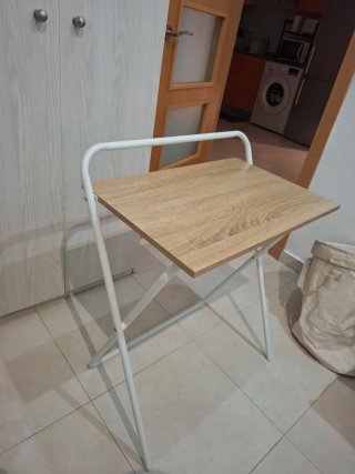 Mesa plegable madera y metal
