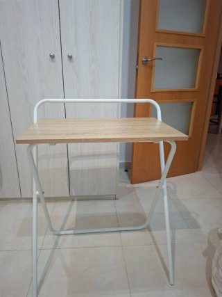 Mesa plegable madera y metal