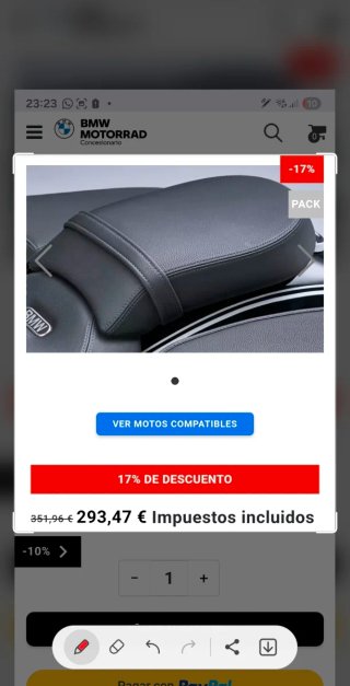 Asiento Pasajero BMW R18 Clasic 2023