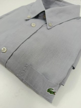Camisa Lacoste Gris Manga Corta