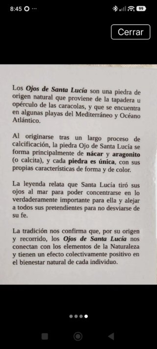 Gargantilla con piedra Natural OJO de Santa Lucía