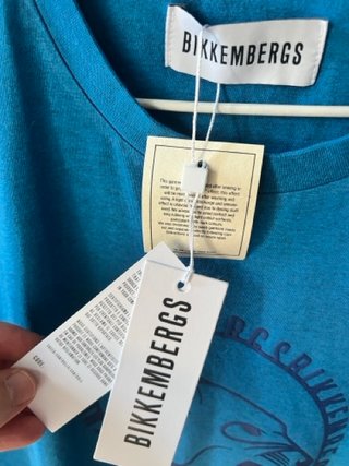 Camiseta Bikkembergs Talla L Azul Nueva