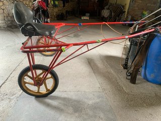 Sulky para caballos rojo