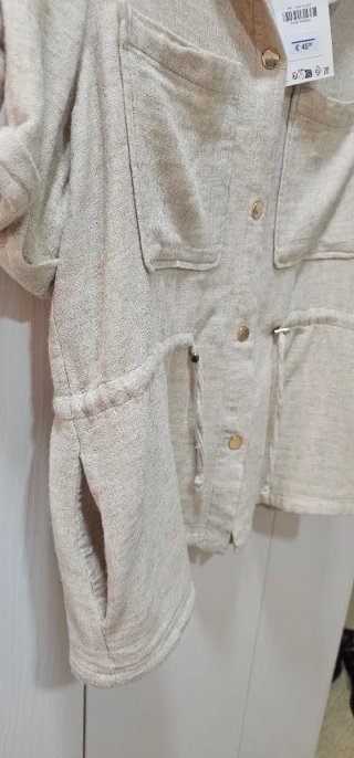 Chaqueta Zara Beige Talla L