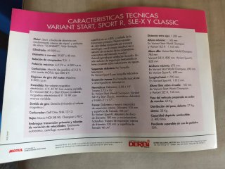LOTE Catálogo Derbi Y Propaganda Derbi