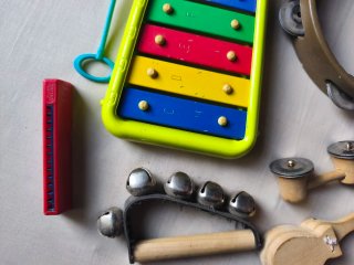 Lote instrumentos musicales para niños