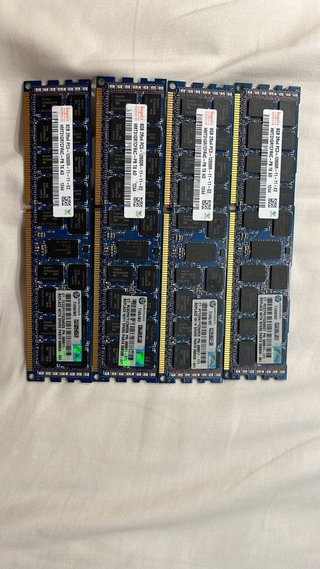 4x 8GB DDR3 HP RAM Módulos