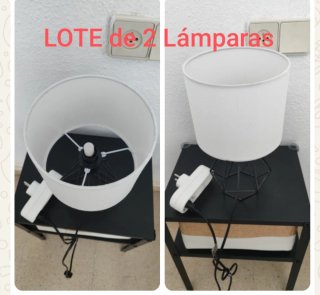 Lote 2 Lámparas de Mesa