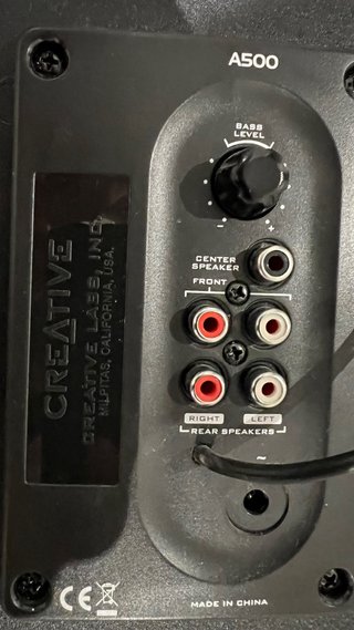 Altavoces Creative A500 5.1 Negros