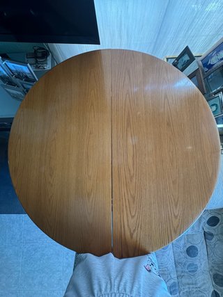 Mesa Comedor Redonda Extensible Madera Maciza