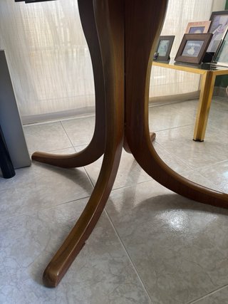 Mesa Comedor Redonda Extensible Madera Maciza
