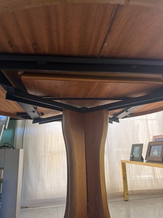 Mesa Comedor Redonda Extensible Madera Maciza