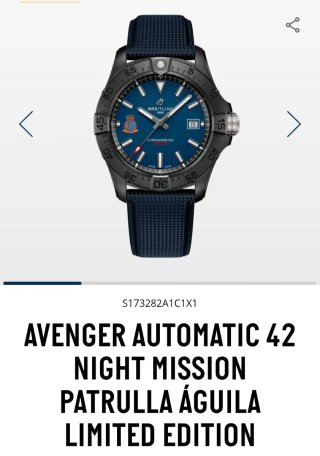 Reloj Breitling Avenger Ed. Lim. Patrulla Aguila