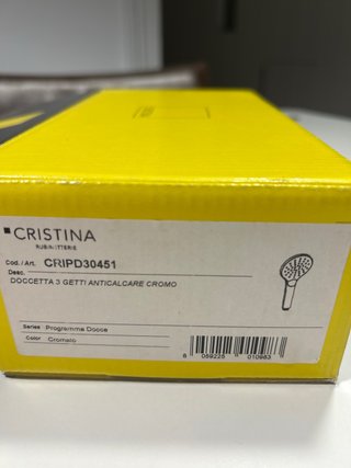 Alcachofa ducha Cristina cromado Cripd30451