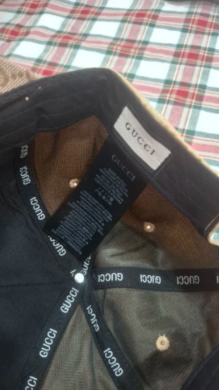 Gorra GG Beige y Marrón