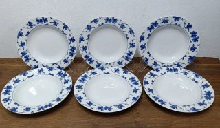 Vajilla porcelana flores azules