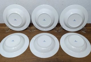 Vajilla porcelana flores azules