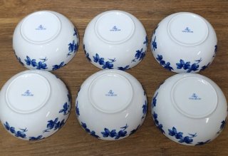 Vajilla porcelana flores azules