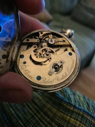 Reloj Bolsillo Robert Roskell Inglés de plata