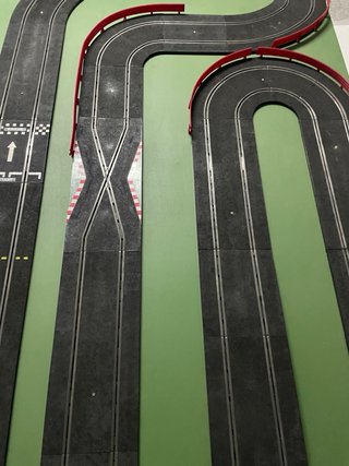 Pista SCALEXTRIC Completa montada tablon