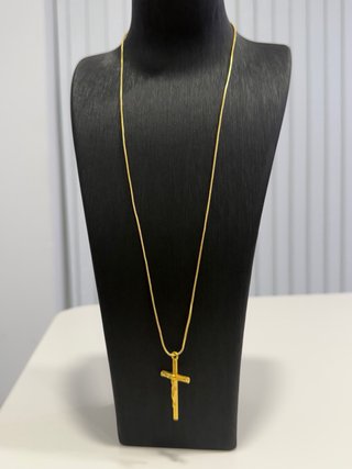 Collar plata de Ley. Chapado oro 18K
