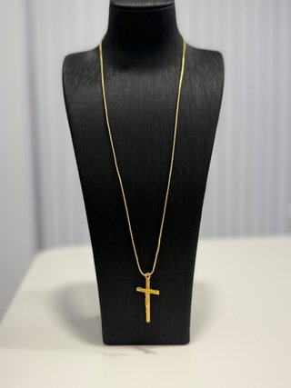 Collar plata de Ley. Chapado oro 18K