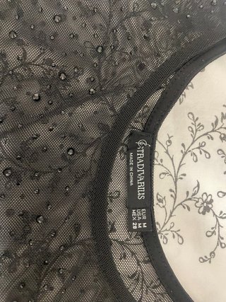 Camiseta Bershka Transparente Talla S