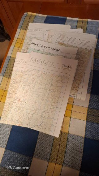 Mapas antiguos Ejército Español.