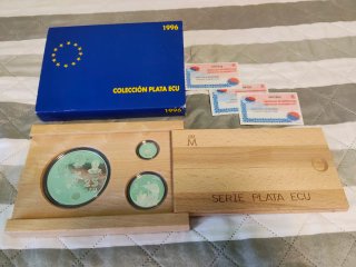 Colección Plata ECU año 1996 España