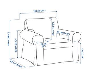 Sillón Ektorp Ikea beige claro