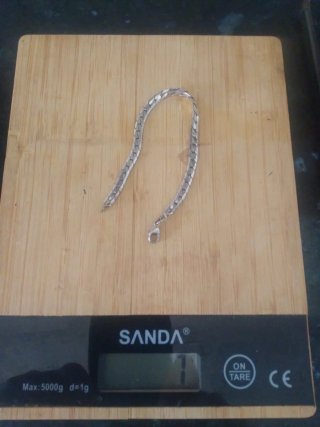 Pulsera Plata Ley Cierre Mosquetón
