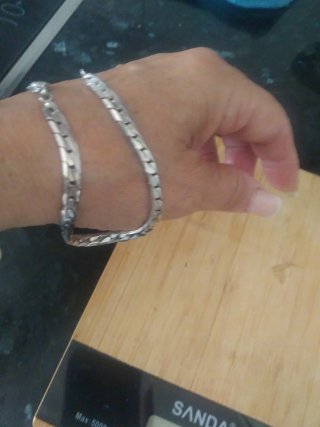 Pulsera Plata Ley Cierre Mosquetón